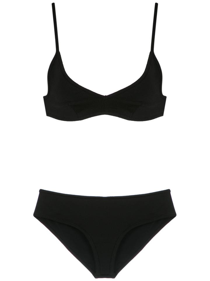 Osklen Ribbed Bikini Set - Black