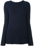 Dondup 'jam' Pullover, Women's, Size: Large, Blue, Polyamide/alpaca/merino