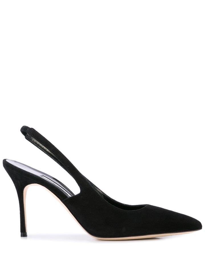 Manolo Blahnik Allura 90mm Slingback Pumps - Black