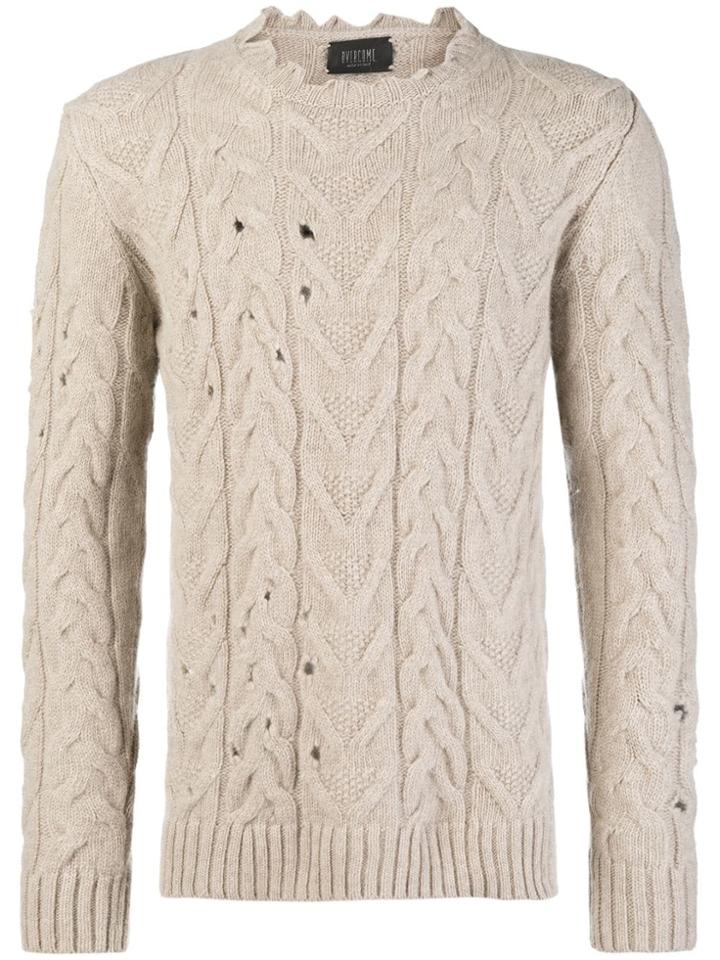 Overcome Distressed Finish Sweater - Nude & Neutrals