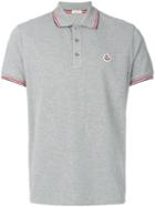 Moncler - Tri-tone Trim Polo Shirt - Men - Cotton - Xl, Grey, Cotton