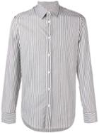 Maison Margiela Longsleeved Striped Button-up Shirt - Black