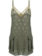 Junya Watanabe Comme Des Garçons Vintage Lace Mini Dress - Green