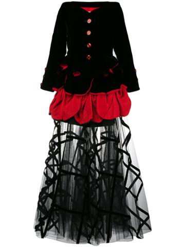 Yves Saint Laurent Vintage Two-piece Flared Skirt Set - Black