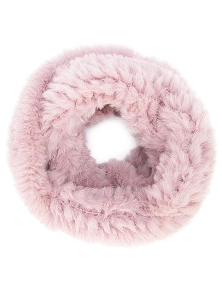 Jocelyn Faux-fur Snood Scarf - Pink