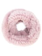 Jocelyn Faux-fur Snood Scarf - Pink