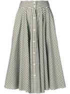 Peter Taylor Gingham Skirt - Green