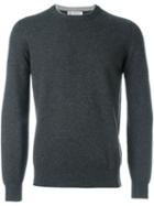Brunello Cucinelli Crew Neck Jumper, Men's, Size: 56, Grey, Silk/cashmere/virgin Wool