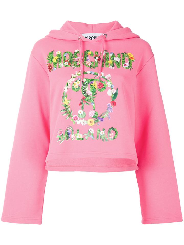 Moschino Question Mark Hoodie - Pink & Purple