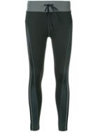 The Upside Cropped Two-tone Leggings - Grey