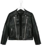 Balmain Kids Biker Jacket, Boy's, Size: 12 Yrs, Black