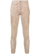 Arma Slim-fit Cropped Trousers - Neutrals
