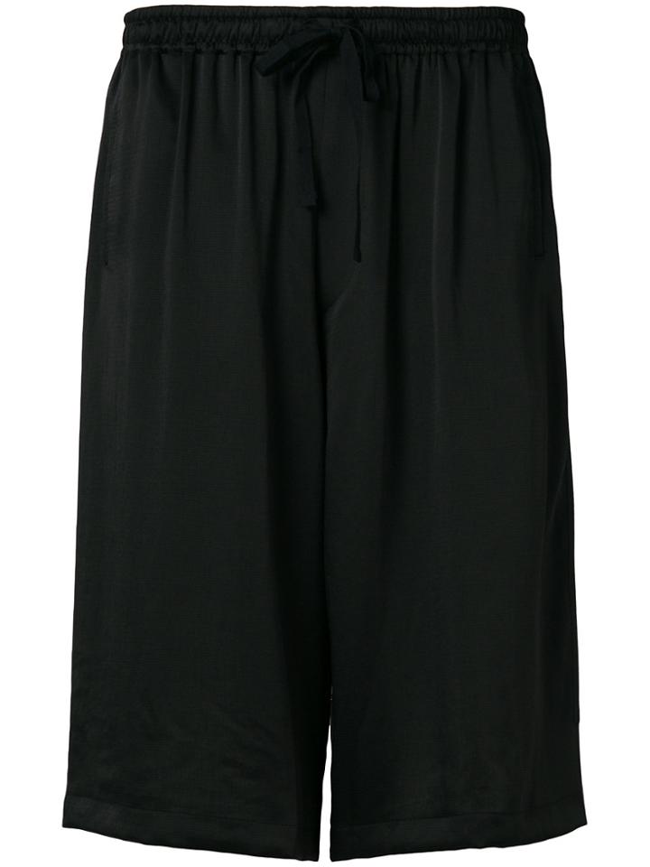 Y-3 Wide Leg Shorts - Black