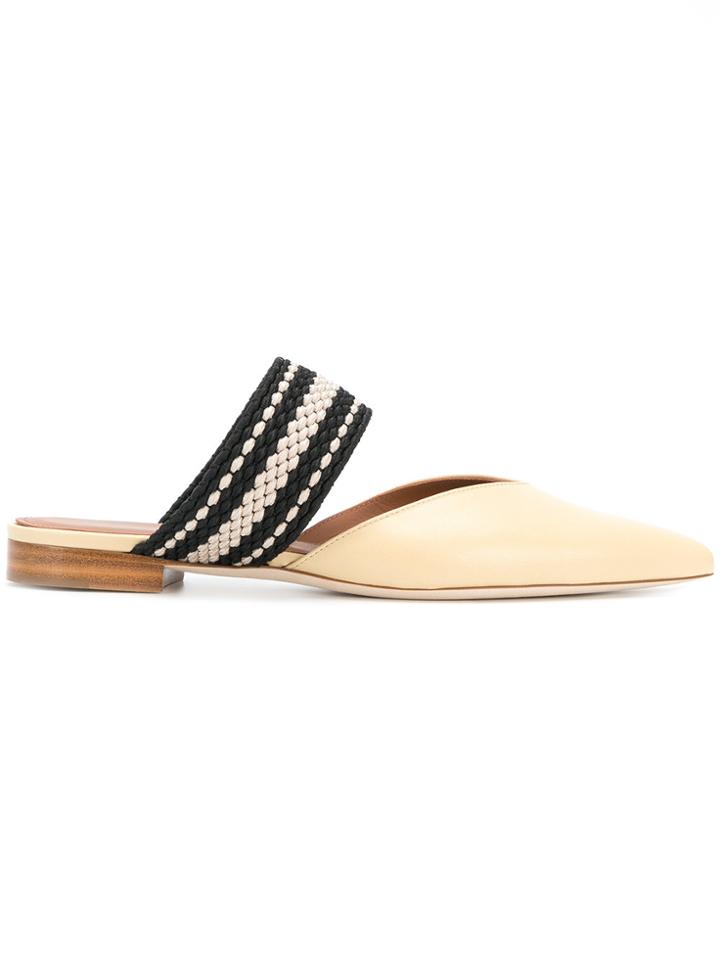 Malone Souliers Chic Design Mules - Nude & Neutrals