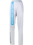 Moschino Pill Packet Track Pants, Women's, Size: Small, Grey, Cotton/polyester