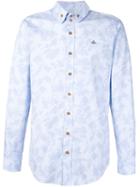 Vivienne Westwood Man Floral Print Shirt, Men's, Size: 52, Blue, Cotton