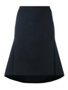 Balenciaga Smart Flute Skirt, Women's, Size: 40, Black, Polyester/spandex/elastane/wool
