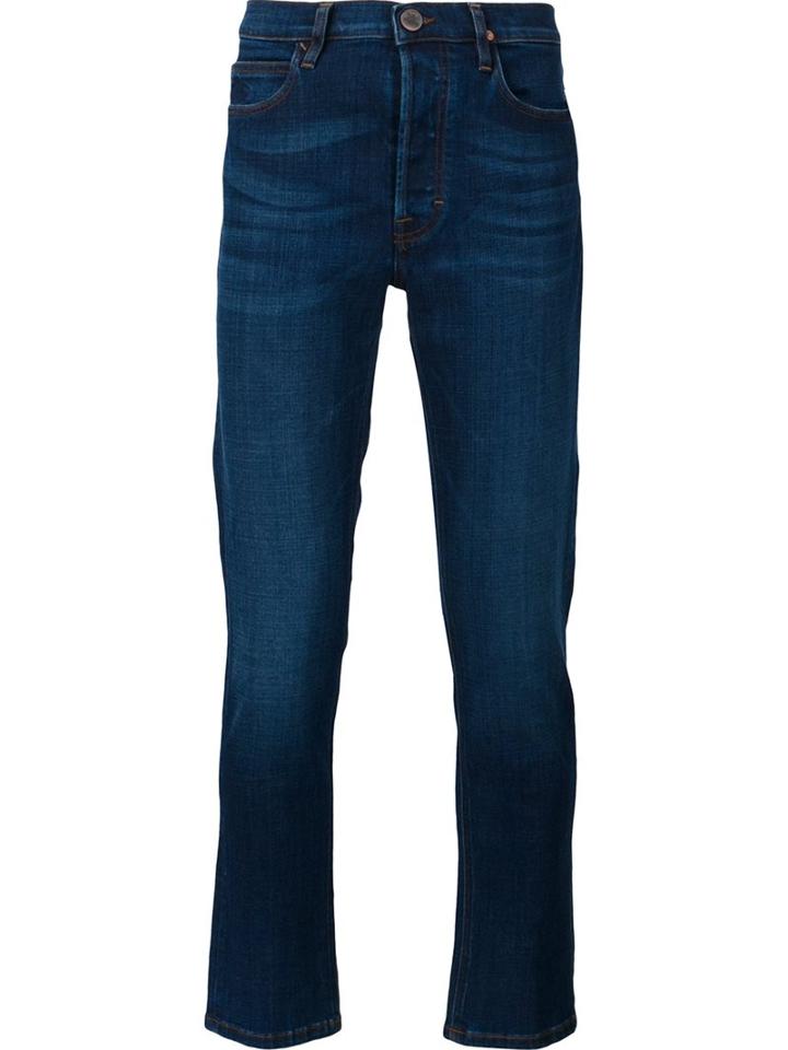 Vivienne Westwood Anglomania Slim Fit Jeans, Men's, Size: 34, Blue, Cotton/spandex/elastane