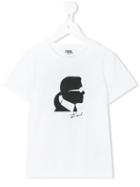 Karl Lagerfeld Kids - Choupette And Karl T-shirt - Kids - Cotton - 4 Yrs, White
