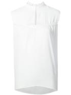 Derek Lam Sleeveless Blouse, Women's, Size: 38, White, Silk/cotton