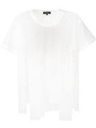 Comme Des Garçons Homme Plus Mesh Round Neck T-shirt - White