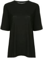 Nobody Denim Back Contrast Stitch T-shirt - Black