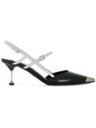 Prada Two-tone Sling Back Pumps - Black