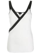 Emporio Armani Wrap Style Tank Top - White