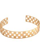 Charlet Par Aime Thick 'damier' Bangle, Women's, Metallic