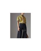 Burberry Painted Check Cotton Shirt - Unavailable