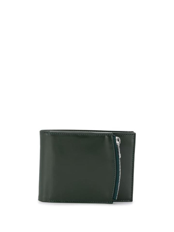 Maison Margiela Small Bi-fold Leather Wallet - Green