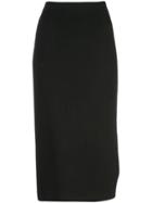 Piazza Sempione High-waist Midi Skirt - Black