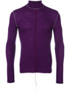 Maison Margiela - Inside-out Effect Sweater - Men - Wool - 50, Pink/purple, Wool