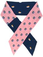 Odeeh Lips Print Scarf, Women's, Blue, Silk