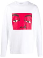 Jw Anderson Graphic Print Long-sleeved T-shirt - White