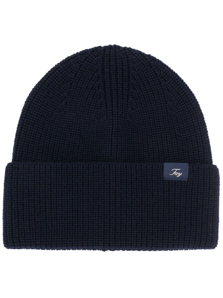 Fay Knitted Beanie - Blue