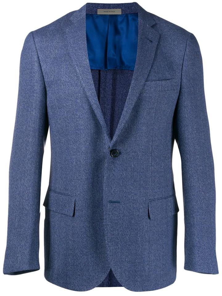 Corneliani Two-buttons Blazer Jacket - Blue