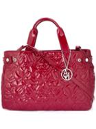 Armani Jeans 'hearts' Embossed Large Tote