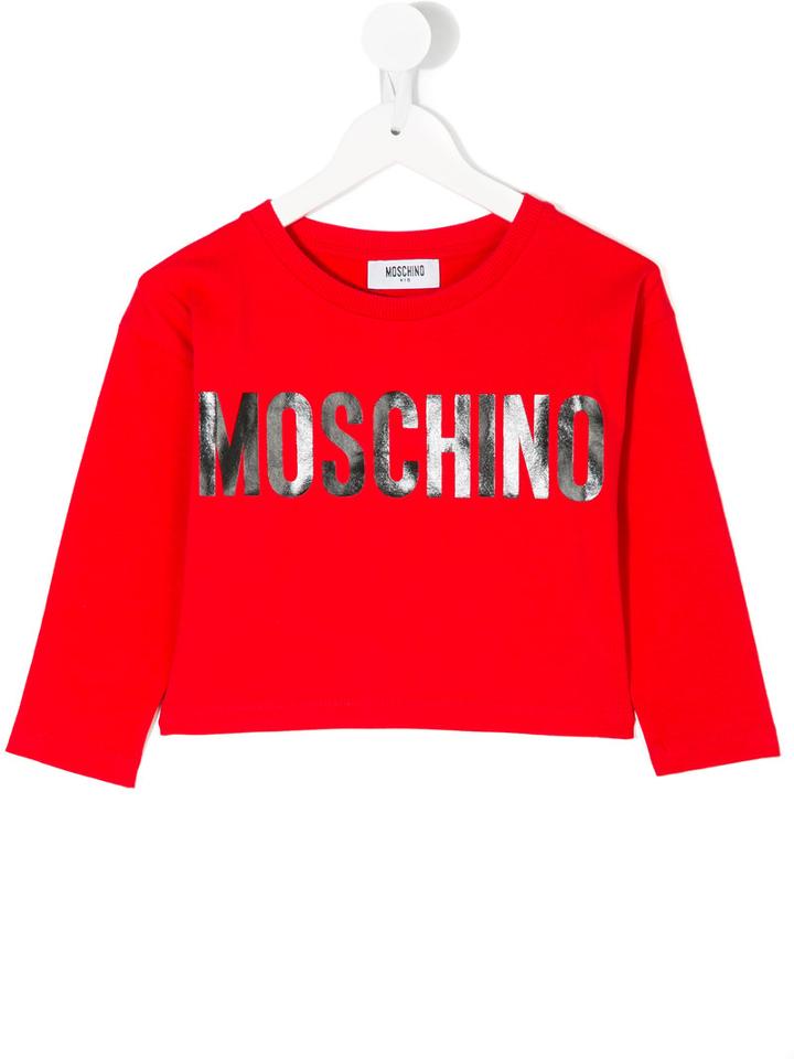 Moschino Kids - Logo Top - Kids - Cotton/spandex/elastane - 12 Yrs, Red