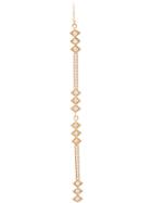 Azlee Light Rod Full Diamond Earrings - Yellow & Orange