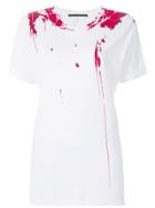 Haider Ackermann Paint Splattered Print T-shirt - White