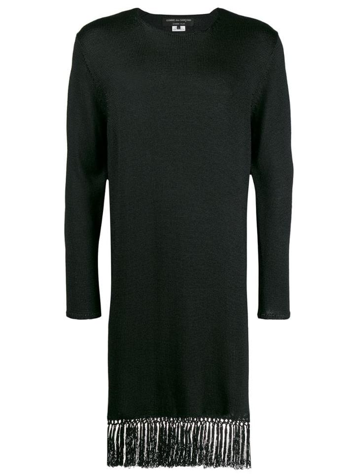 Comme Des Garçons Homme Plus Knit Fringed Jumper - Black