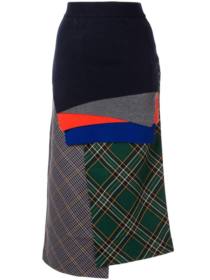 Enföld Layered Midi Skirt - Multicolour