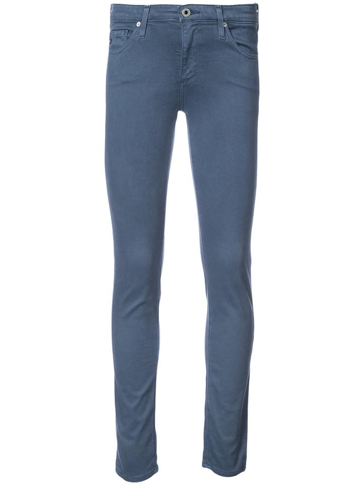Ag Jeans - Prima Skinny Jeans - Women - Cotton - 27, Blue, Cotton