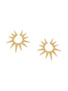 Oscar De La Renta Sea Urchin Small Earrings - Metallic