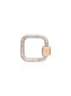 Marla Aaron White Gold Meander Lock Charm - Metallic