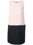 Emporio Armani Colour Block Shift Dress - Pink