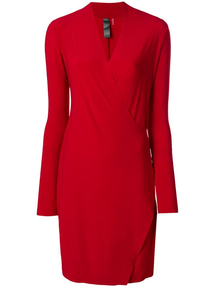 Norma Kamali Midi Day Dress - Red