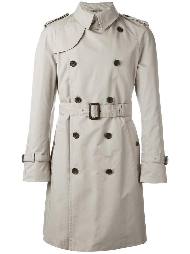 Sealup Classic Trench Coat, Men's, Size: 52, Nude/neutrals, Cotton/polyamide/polyurethane/cupro