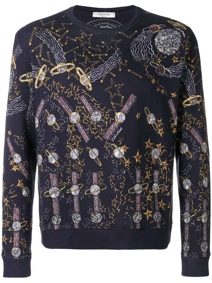 Valentino Zandra Lunar Park Sweatshirt - Blue